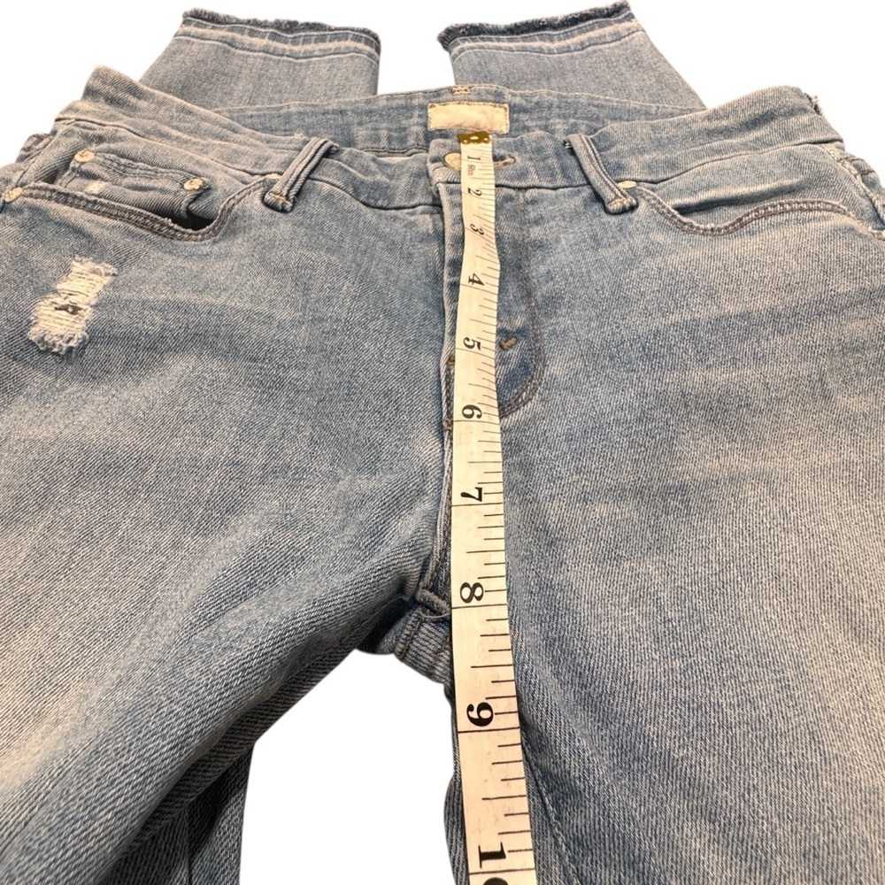 MOTHER Woman’s High Waisted Distressed Ankle Fray Jeans Size 26 - Picture 7 of 11
